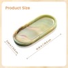 GarnCeilo Natural Marble Decorative Tray, 9.8”x4.4”, Green