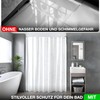 PHOS Design Rope Tension Set for Shower Curtain, Brushed Stainless