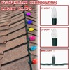 Cinnvoice 50 Pcs Ridge Clips Christmas Light Clips Roof Row