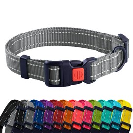 CollarDirect Reflective Dog Collar for Small Medium Large Dog Puppy with Quick Release Male 48 Varieties Nylon Waterproof