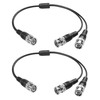 YACSEJAO 2PCS BNC 2 in 1 Splitter Cable BNC Male