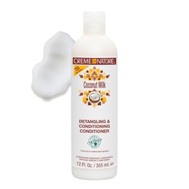 Creme of Nature Coconut Milk Detangling Conditioner 12 Fl Oz for All Hair Types