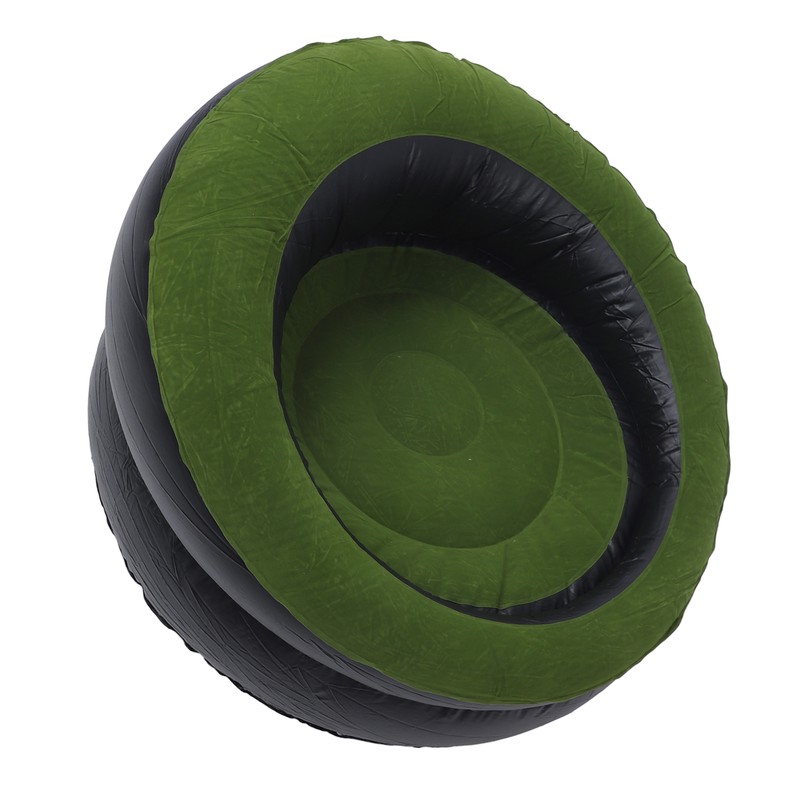 Inflatable Couch PVC Flocking Portable Ergonomic Blow Up Sofa Chair