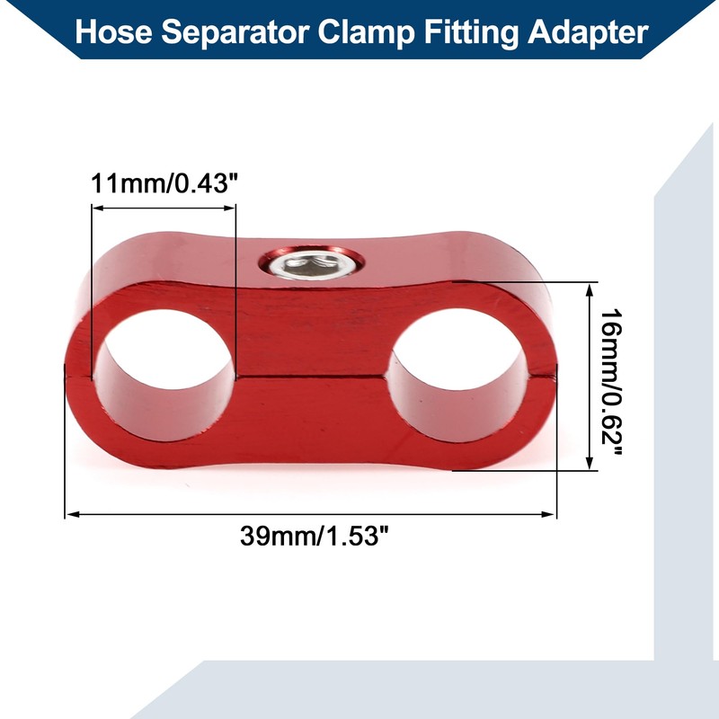Hihaha Hose Separator Clamp Fitting Adapter/Pipe Tube Line Separator Clamp