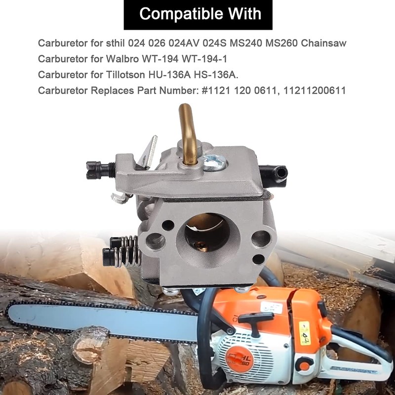ZAMDOE MS260 Carburettor Replacement for Stihl 024 026 024 AV