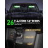 Emergency Dash Strobe Lights Green White Safety Flashing Warning Hazard