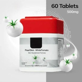 PearlSkin Tomato – White Tomato Extract & Multi-Vitamins, 60 Tablets for Antioxidant Support, Collagen Boost, and Healthy Radiant Skin