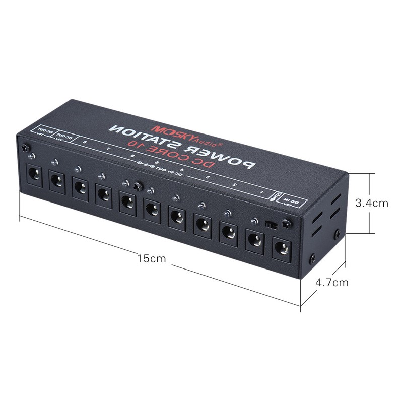 Mini Power Supply Station 10 Isolated DC Outputs for 9V