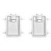 Dundas Jafine DRB4XZW Recessed Dryer Vent Box, 4, White (Pack