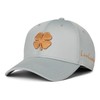 Black Clover Standard Premium 132 Hat, Silver Hat/3D Bronze Clover