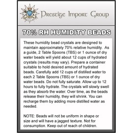 Crystal Gel Humidification Beads for Humidors - 4 oz Bag
