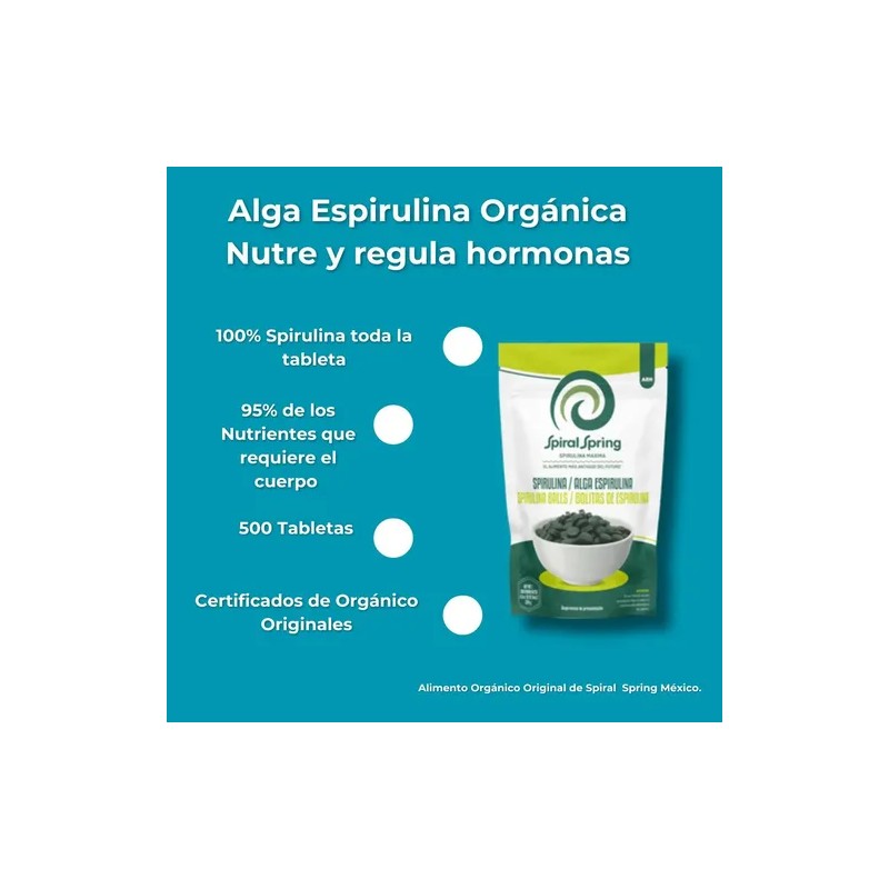 Alga Spirulina Máxima Orgánica Original Certificacion Kosher