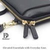 Genuine Leather Small Crossbody Phone Zipper Wallet with Replacement Adjustable