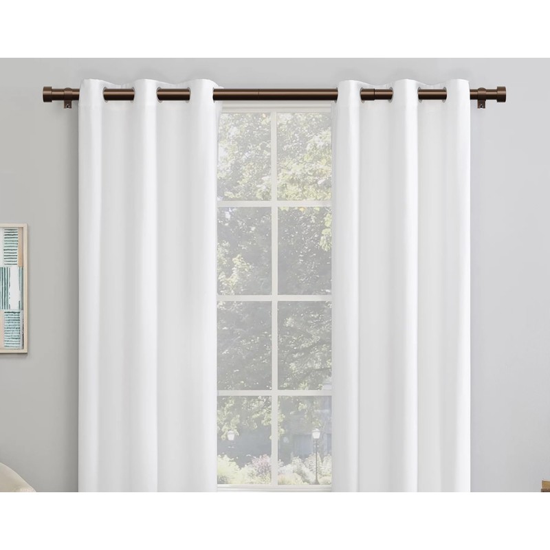 KAMANINA Bronze Curtain Rods 32 to 58 Inch (2.6-4.8 Feet),