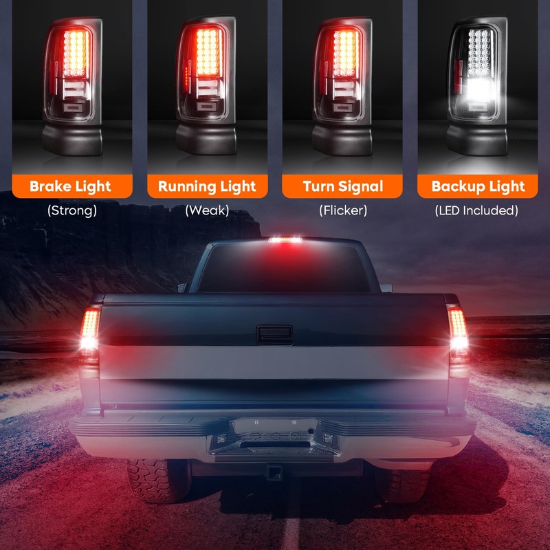 Tresound Tail Light + 3rd Brake Cargo Lamp for Dodge