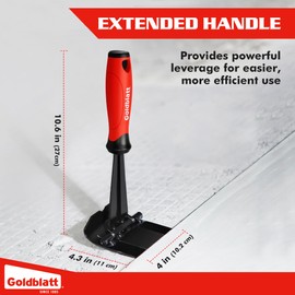Goldblatt Trim Puller, 4-Inch Tile Removal Multi-Tool for Commercial Work & Home Improvement, Baseboard, Molding, Siding and Floor Removal, Remodeling
