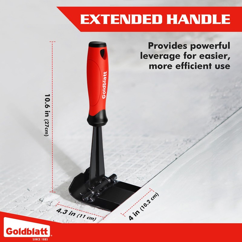 Goldblatt Trim Puller, 4-Inch Tile Removal Multi-Tool for Commercial Work