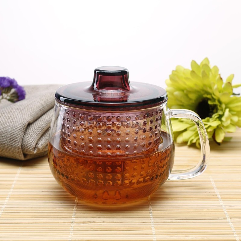 KINTO (キントー) UNITEA ユニマグ 350ml ワインレッド 耐熱ガラス 22914