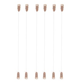 zalati Hair Extensions Hooks, 4 Pairs Fishing Lines with Hooks for Hair Pieces - XS, S, M, L