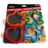 HEART STAR CIRCLE FLOWER SHAPES COOKIE CUTTER SET OF 4