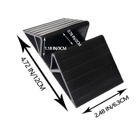 pet Dog gate Support feet - Triangle Fence Reinforcement Fittings，Plastic Free Standing Dog Gate Fence Panel，Suitable for configuring Dog Gates, Dog Fences (Matte Black)