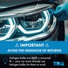 TRQ Left Headlight Assembly Compatible with 2014-2018 Jeep Cherokee