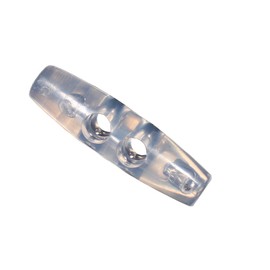Toggle Buttons Plastic Transparent Transparent Plexi 2 Holes 30 mm x 8 mm (Pack of 5)