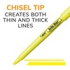 BIC BL241YW Brite Liner Highlighter, Chisel Tip, Yellow, 24/Pack