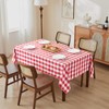 WAITER TREE Rectangle Checkered Tablecloth Water Resistant Spillproof and Washable