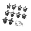 10Pcs Black Beer Bottle Opener Bar Beer Soda Bottle Cap