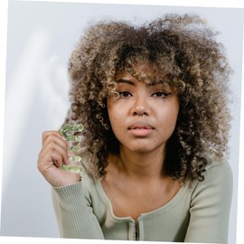 IWOWHERO Small Scalp Massager Comb Massage Jade Comb for Women Hair Styling Tool