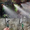 15m Water Misting Cooling System Garden Irrigation Sprinkler Nozzle Set