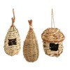 3Pcs Hummingbird House Small Grass Hanging Hand Woven Hummingbird House