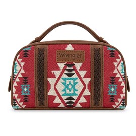 Wrangler - Bolsa de maquillaje para mujer, D-rojo, Small, Bolsa de