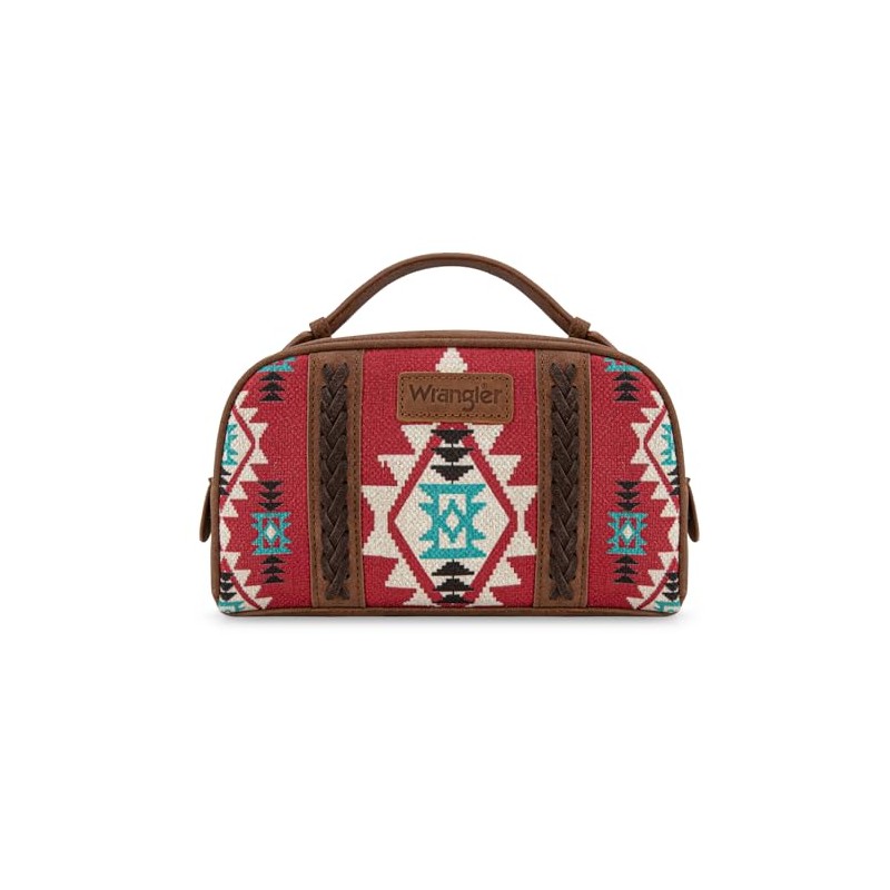 Wrangler - Bolsa de maquillaje para mujer, D-rojo, Small, Bolsa