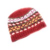Hand Knit Wool and Recycled Silk Beanie Hat Fleece Lined