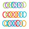 YeahiBaby 24pcs Baby Teether Ring Link Rings Toys Infant Links