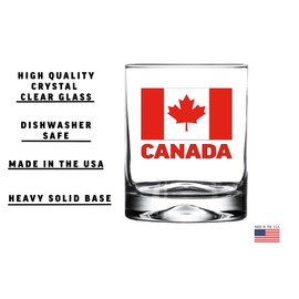 Rogue River Tactical Canada Flag Old Fashioned Glass Gift For Any Canadian
