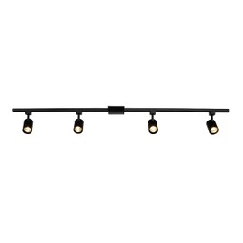 Globe Electric 59738 Tribeca 4-Light 56" Track Lighting Kit, Matte Black, Bulb Not Included