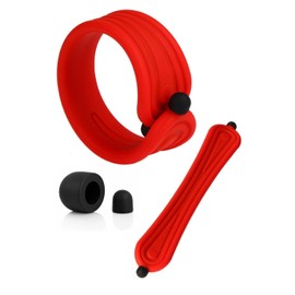 DearJapan Motorcycle Touch Pen Gloves, Smartphone Operation, Around Handle, Motorcycle Accessories (Red)