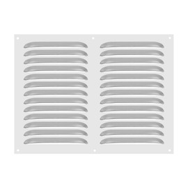 PATIKIL 16 x 12 Inch 304 Stainless Steel Vent Cover, Screen Air Grille Ventilation Cover HVAC Louvered Grill for Home Kitchen Fireplace Bathroom Wall Ceiling, Silver Tone