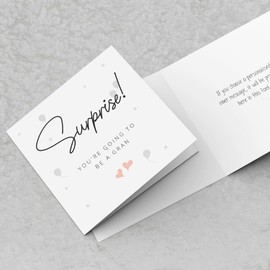 Pregnancy Announcement Card | Surprise You're going to be a Gran Cute Expecting Baby Announcing We're pregnant cards