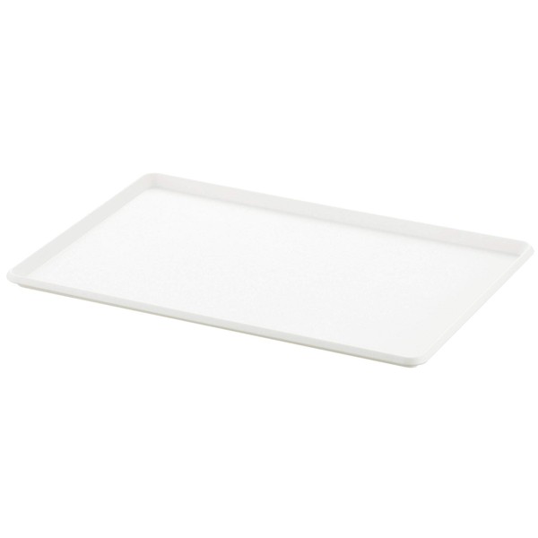 SANKA NIB-PMLWH Squ+ InBox Plate (For Lid Tray), Size: ML, Color: White, (W x D x H): 15.3 x 10.4 x 0.6 inches (38.8 x 26.5 x 1.5 cm), Made in Japan