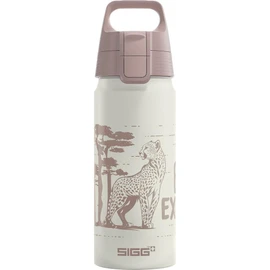 Sigg - Borraccia in alluminio per bambini – WMB ONE Brave Safari – Adatto per bevande gassate – A prova di perdite – Leggerissima – Senza BPA – Certificazione climatica – Sport & Scuola – Bianco