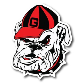 VALIANT COLLECTIONS – Georgia Bulldog Stickers–Vinyl Decal for Car and Van – Indoor and Outdoor use for Long Lasting–Waterproof Stickers for Waterbottle and Laptop–Removable Sticker for Mirror–VC 426