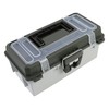 Sheffield 12670 Caja de aparejos de 13 pulgadas, verde/gris