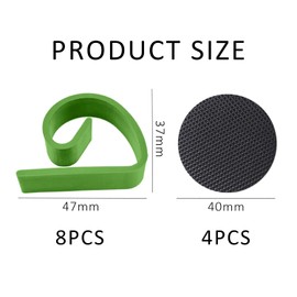 USHXVG 8Pcs Outdoor Tablecloth Clips, 4Pcs Table Leg Pads, Tablecloth Fixing Clips, Tablecloth Hooks, Non-Slip Tablecloth Clips, Tablecloth Cover Clips