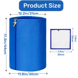 Petyoung 5 Pack 5-Gallon Micron Filter Bags, Paint Strainer Bags 5 Gallon, 25/73/120/160/220 Micron Bags, Reusable Nylon Mesh Filter Bag with Filter Screen and Adjustable Drawstring