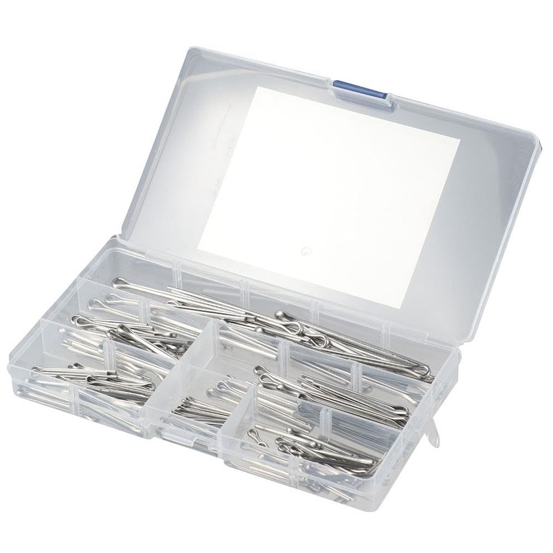 Fudeshe Cotter Pin Assortment 160pcs 304 Stainless Steel GB91 Clevis