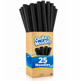 Oodles of Noodles Deluxe Rainbow Swimming Pool Noodles Foam- Pack of 25 - Approx. 48 inch x 2.5 inch Multi-Purpose Foam Tubes, Pool Floats for Water Fun, Exercise, Crafts, Padding, Insulation & More